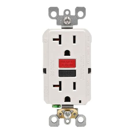 gfci receptacle 20 amp metal box|20 amp gfci receptacle lowe's.